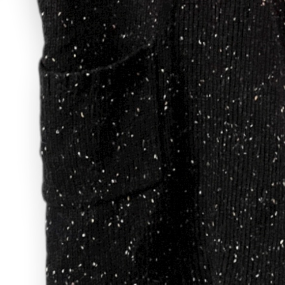 Design History Sweater Womens S WOOL Blend Black Cardigan Short Sleeve Button - Picture 7 of 10